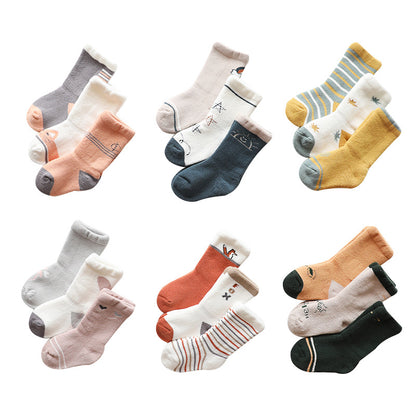 Terry Thickened Baby Socks, Cotton Socks, Children's Terry Socks