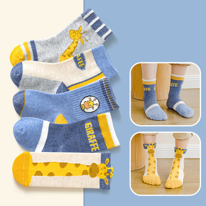 Children Warm Socks Cartoon Baby Giraffe