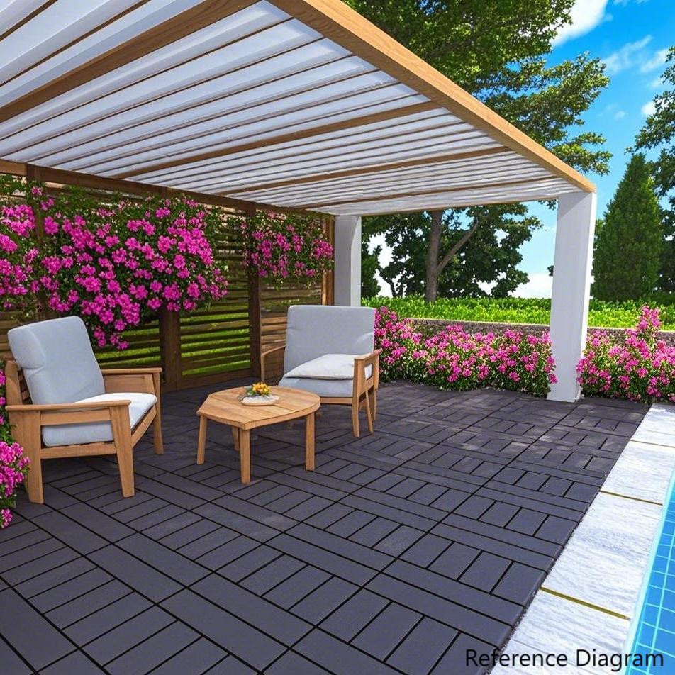 Waterproof, Wear-resistant, DIY Assembly, Garden, Courtyard, Balcony,plastic Flooring