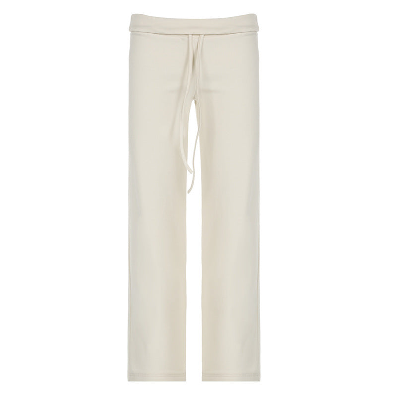 Hip Lifting Laced Pants Hot Girl Slimming Sports Casual Pants