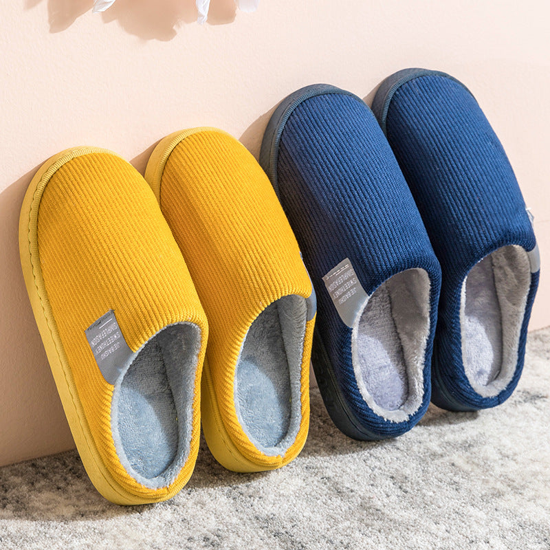 Corduroy Slippers For Women Home Shoes Men Women Couple