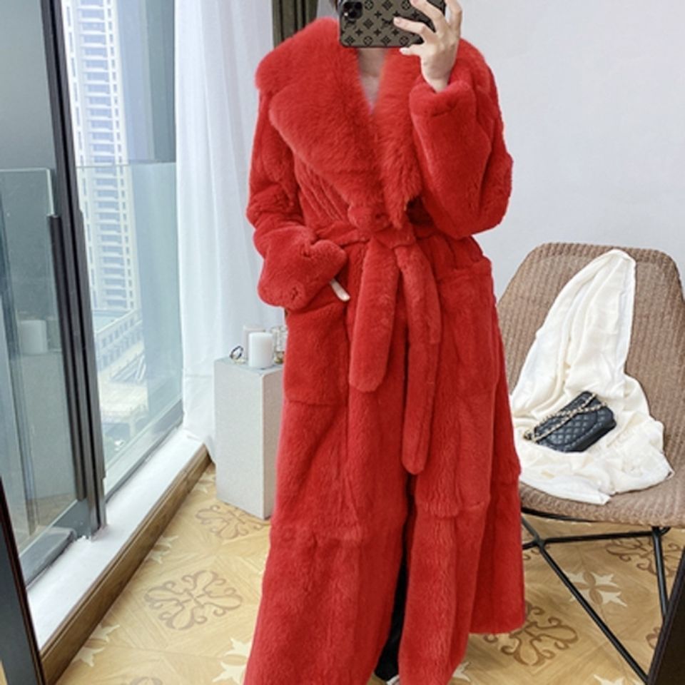 Faux Fur Coat Women's Mid-length Coat Europe And America