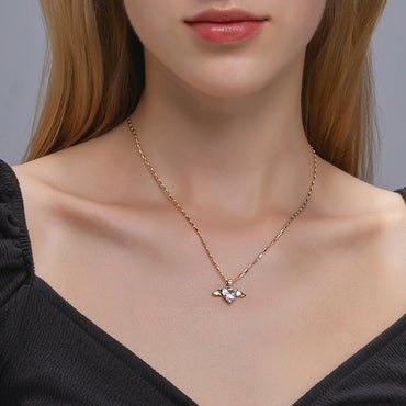 Collier Ailes Coeur Pour Femme