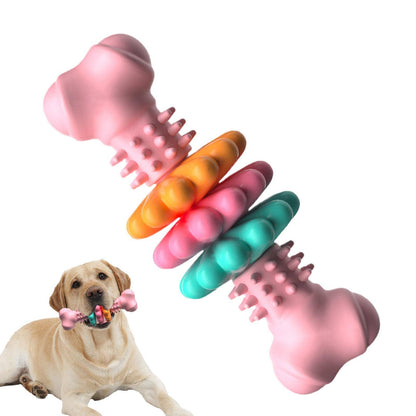 Jouet à mâcher pour chien, Type d'os, jouets de nettoyage des dents, os TPR indestructibles, jouets de dentition résistants aux morsures, produits pour animaux de compagnie