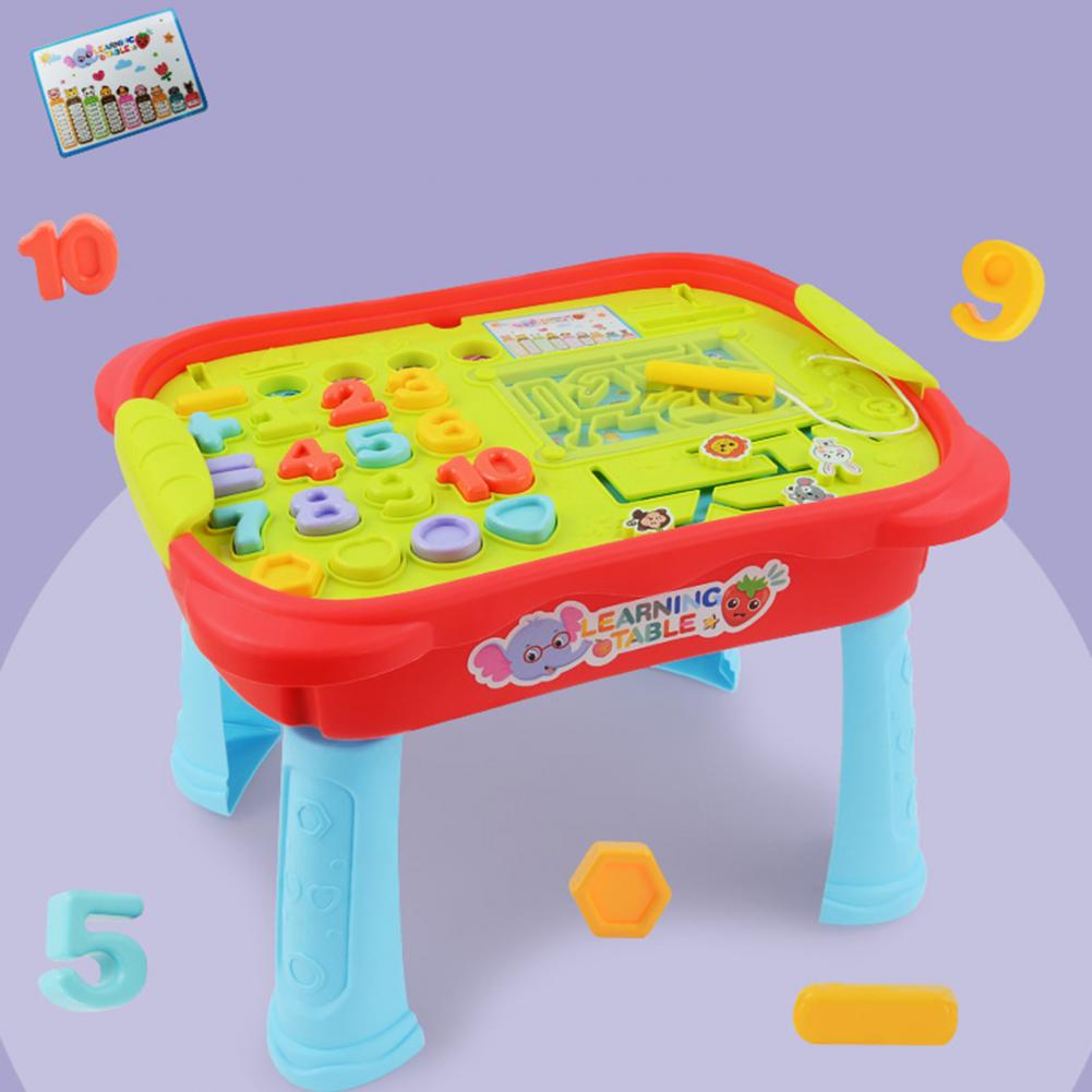 Multi Functional Puzzle Learning Table For Home Baby Early Education Toy