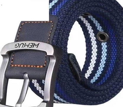 Men's Canvas Work Belt Labor Insurance Pin Buckle Belt