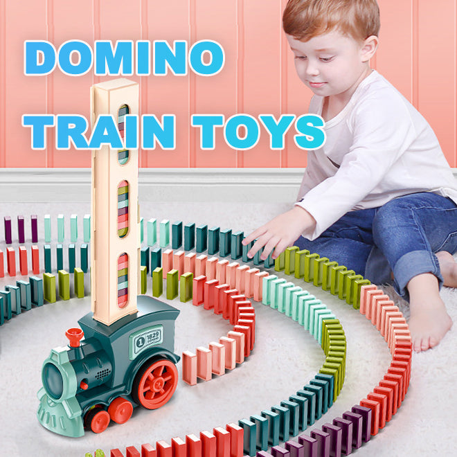 Jouets de Train Domino pour bébé, Puzzle de voiture, licence à libération automatique, blocs de construction électriques, jouet de Train