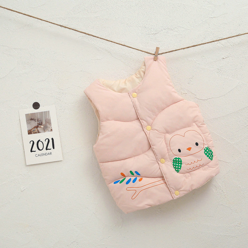 Gilet en coton pour enfants, vente en gros, vêtements pour hommes et femmes, gilet en coton pour bébés