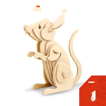 Children's Educational Netflix Toys Three-dimensional Wooden Puzzles