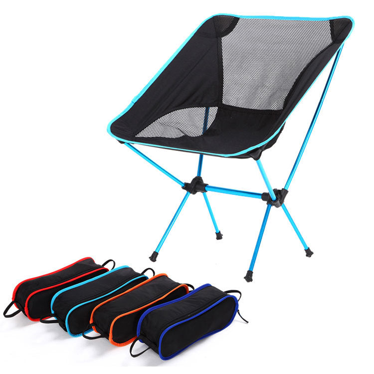 Chaise pliante ultralégère de voyage, chaise de Camping en plein air à charge élevée, Portable, plage, randonnée, pique-nique, siège d'outils de pêche