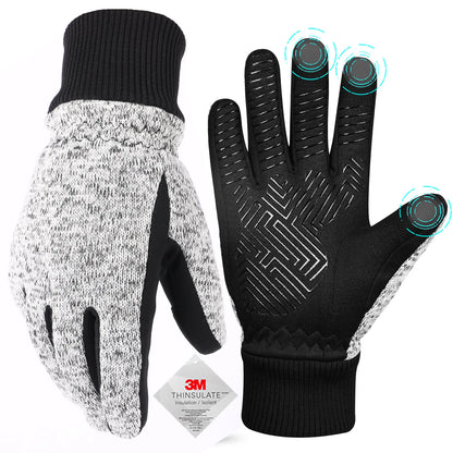 Winter Gloves -10℃ 3M Thinsulate Thermal Gloves Cold Weather Warm Gloves Running Gloves Touchscreen Bike Gloves for Men Women