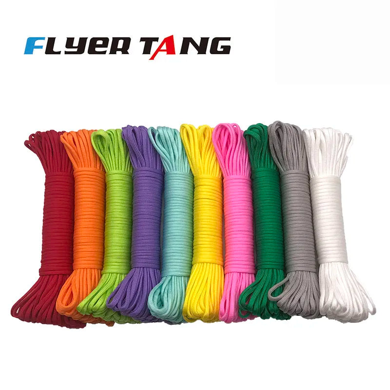 4 Size Dia.4mm 7 stand Cores Paracord for Survival Parachute Cord Lanyard Camping Climbing Camping Rope Hiking Clothesline