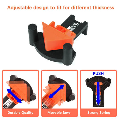 12PCS Clamp Set 60/90/120 Degrees Corner Clamp Wood Angle Clamps Woodworking Frame Clamp Corner Holder Woodworking Hand Tool