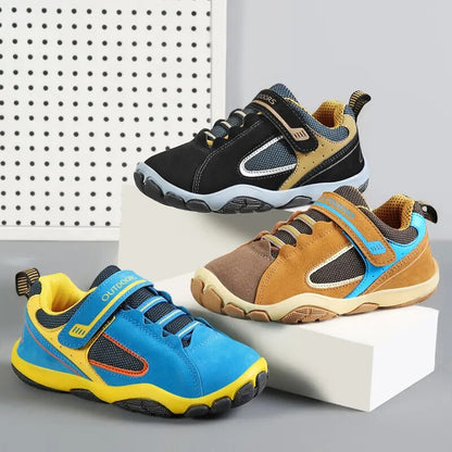 Chaussures en cuir PU pour enfants, baskets imperméables et respirantes, chaussures de sport pour filles et garçons, baskets d'extérieur, printemps-automne