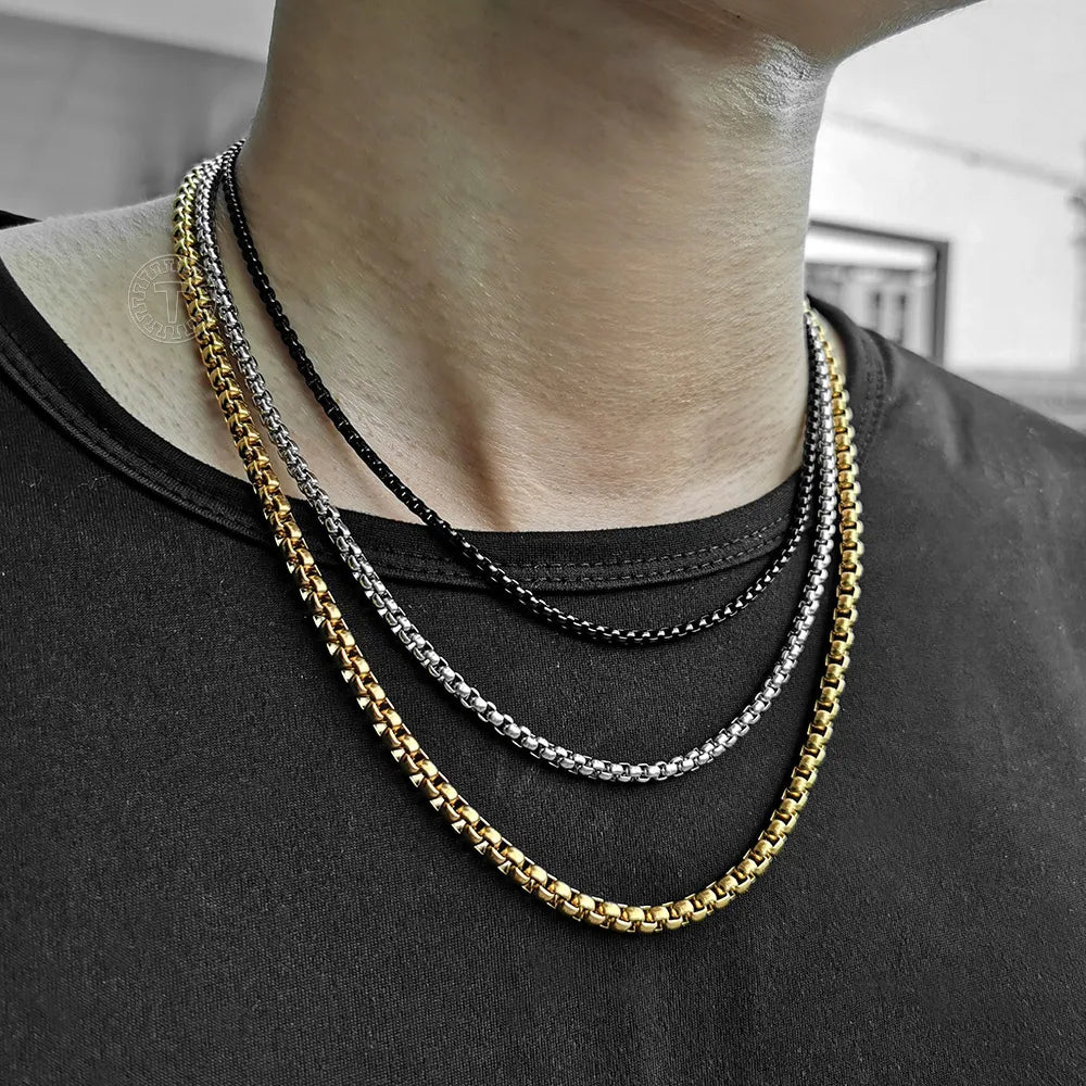 2mm 3mm 5mm  Link Chain Necklace