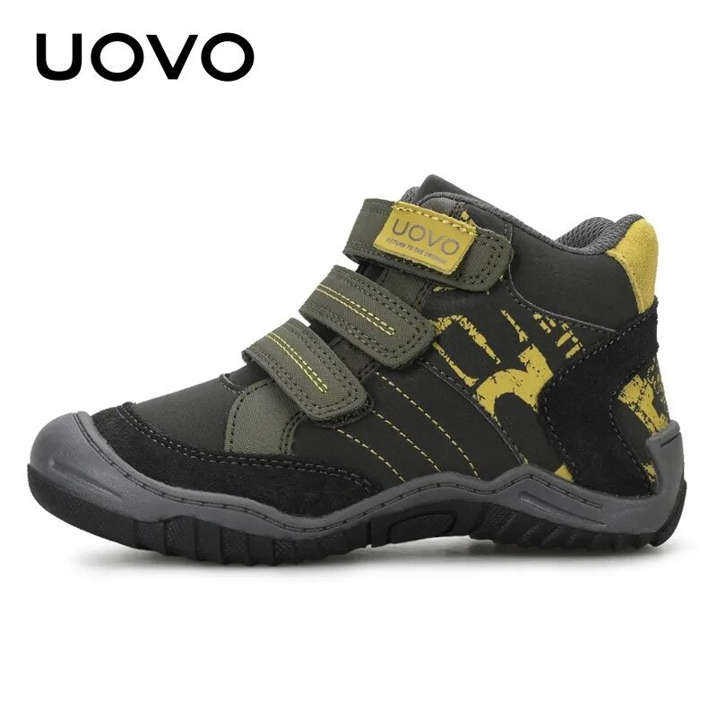 Arrival Mid-Calf Hiking Fashion Kids Sport Shoes Brand Outdoor Children Casual Sneakers For Boys Size #26-36