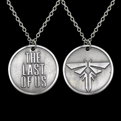 The Last Of Us 2 Necklace Firefly Logo Letters Dogtag Joel Ellie Tess Pendant Vintage Retro Hot Game Jewelry Men Women