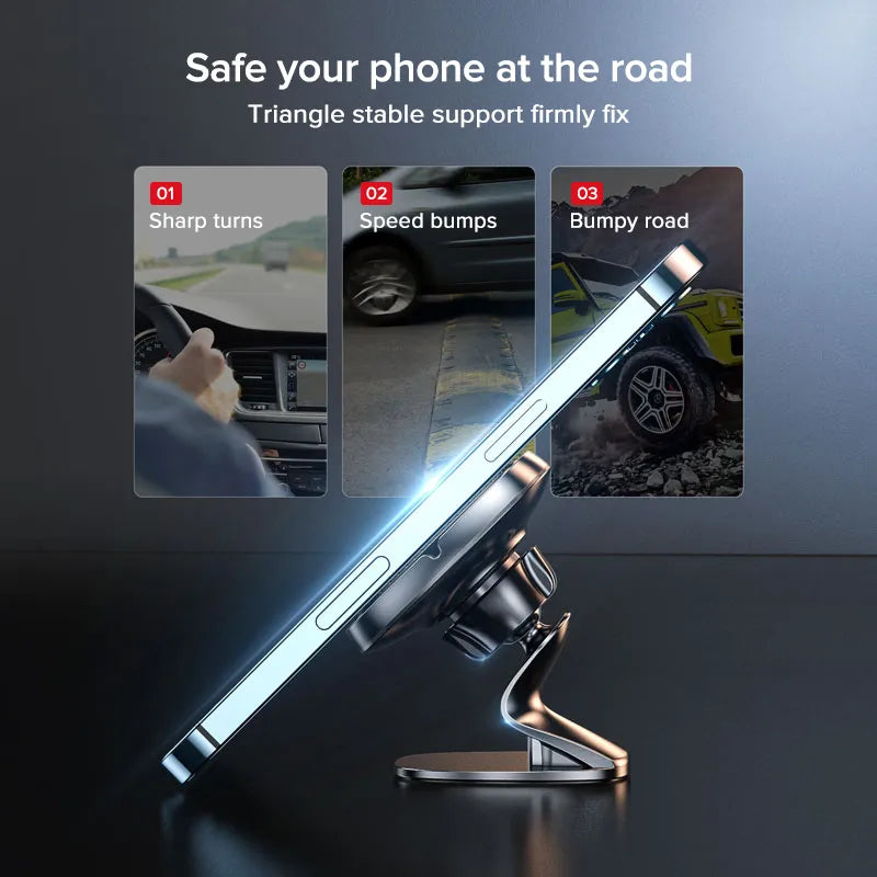 Magnetic Car Phone Holder Stand 360 Degree Mobile Cell Air Vent Magnet Mount GPS Support For iPhone Xiaomi Samsung Huawei