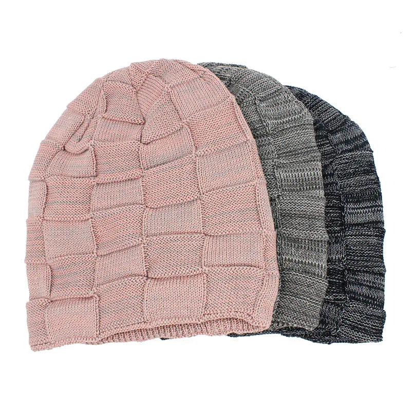 Kvinnor Män Vinter Varm Mössa För Vuxen Unisex Utomhus Nya Ull Stickade Beanies Skullies Casual Bomullsmössor Keps