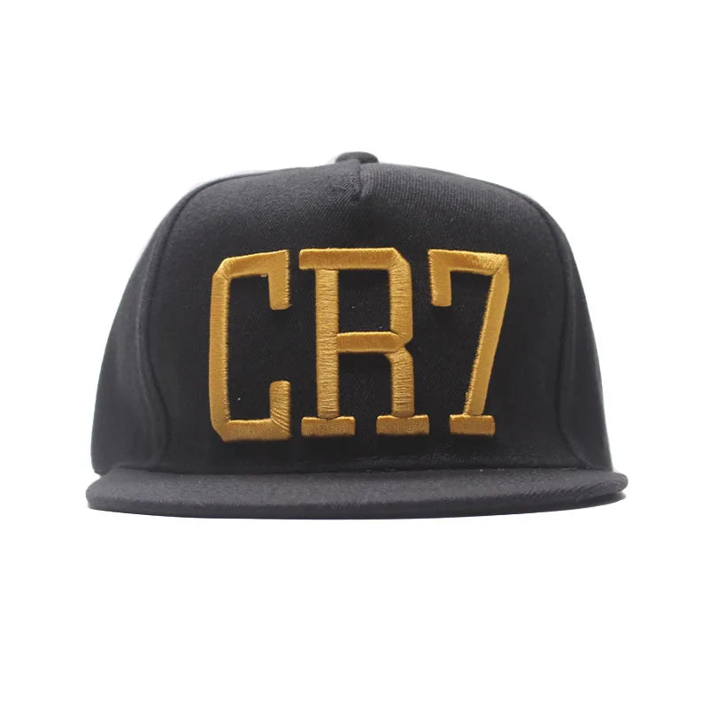 Cristiano Ronaldo CR7 basebollkeps bomull justerbar 3D broderi ben CR7 snapback hatt män kvinnor fritidssport hattar