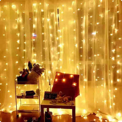 Christmas Lights Curtain Garland Merry Christmas Decorations For Home Christmas Ornaments Xmas Gifts Navidad New Year Decor