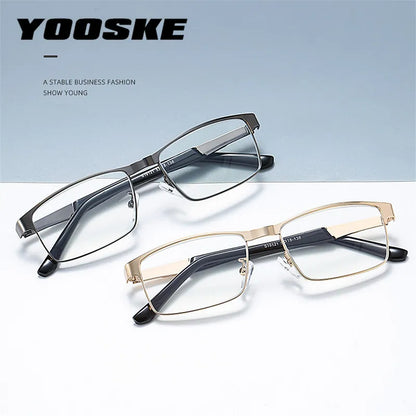 Stainless Steel Men Business Reading Glasses for Reader Mens Presbyopic optical Glasses  +1.0 1.5 2.0 2.5 3 3.5 4.0