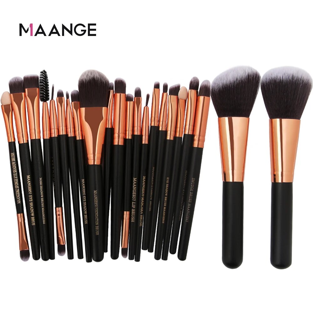 15/22Pcs Beauty Makeup Brushes Set Cosmetic Foundation Powder Blush Eye Shadow Lip Blend Make Up Brush Tool Kit Maquiagem