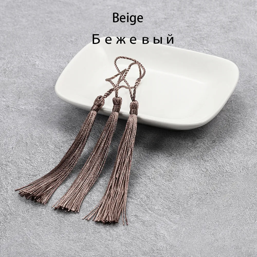 10-30Pcs 70mm Hanging Rope Silk Tassel Fringe For DIY Key Chain Earring Hooks Pendant Jewelry Making Finding Supplie Accessories