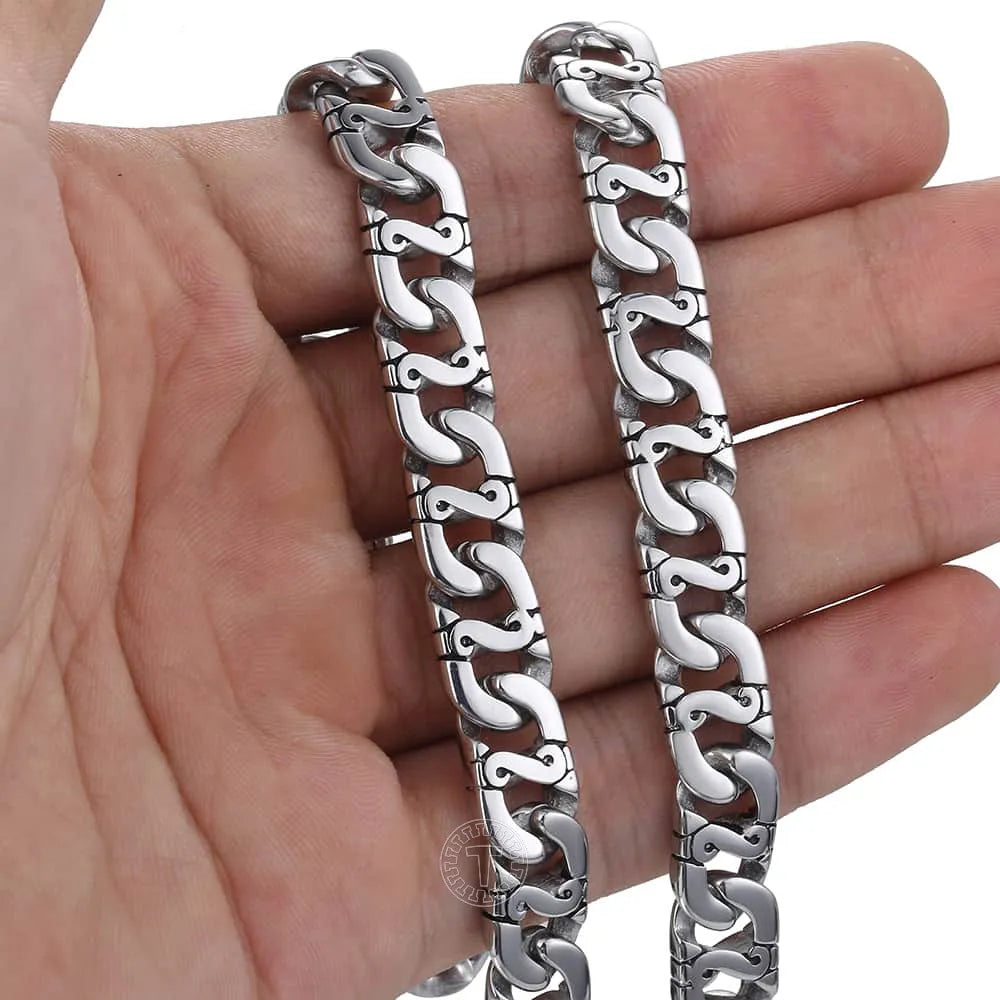 Men's Necklace Stainless Steel Chain 9.5mm  18-36inch