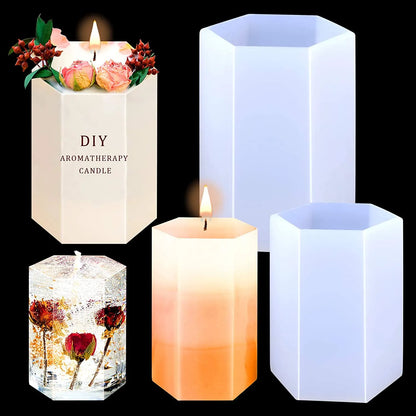 Cylinder Silicone Mold DIY Epoxy Resin Candle Mould Aromatherapy Candle Wax Molds Clay Plaster Craft Casting Mould Home Decor