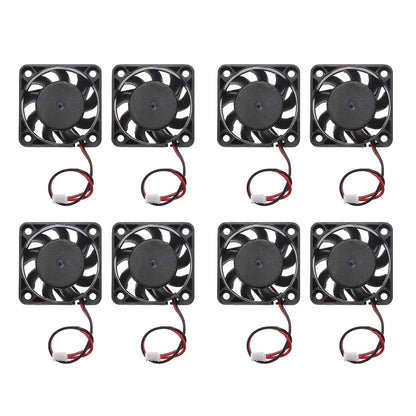 8 stycken 12V borstlös 2Pin 40mm Mini 4cm Fan Silent Cooler Kylfläkt för PC 2 Pin Kylkullager Fläkt Datorfodral Fläkt