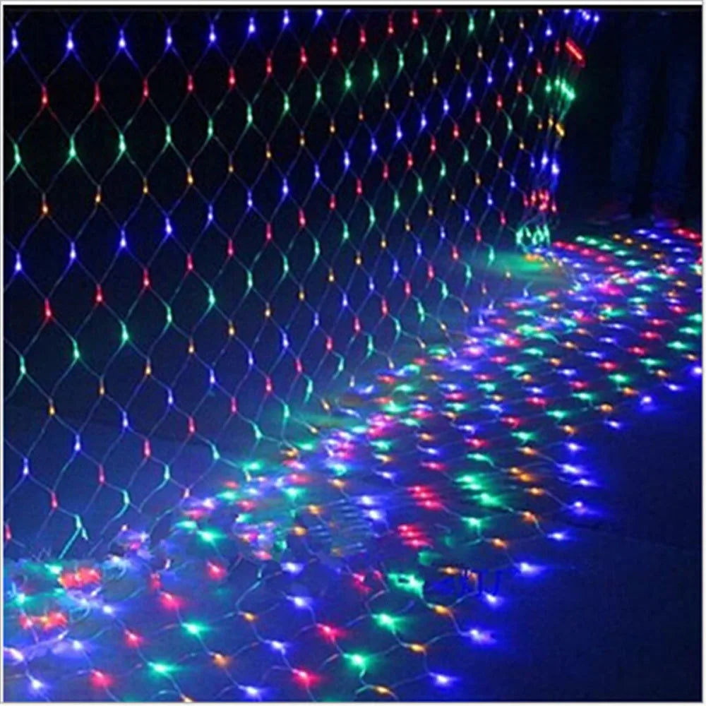 4mx6M 1.5MX1.5M 2x3M Christmas Garlands LED String Christmas Net Lights Fairy Xmas Party Garden Wedding Decoration Curtain Light