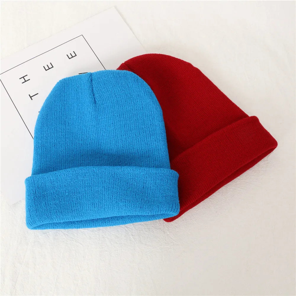 Winter Hats for Woman New Beanies Knitted Solid Cute Hat Girls Autumn Female Beanie Caps Warmer Bonnet Ladies Casual Cap