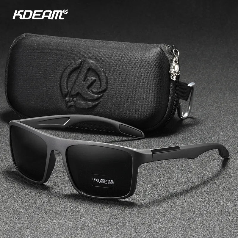 Rectangular Ultra Light TR90 Sunglasses Men Polarized TAC 1.1mm Thickness Lens Driving Sun Glasses Women Sports Cat.3