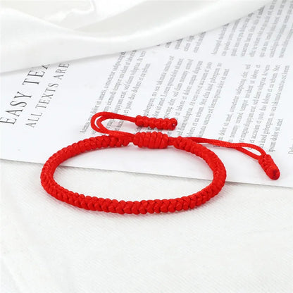 Multicolor Rope Lucky knots Bracelets Women Men Charm Woven Handmade Bangles Braided Adjustable Size Buddhism Jewelry Pulseras