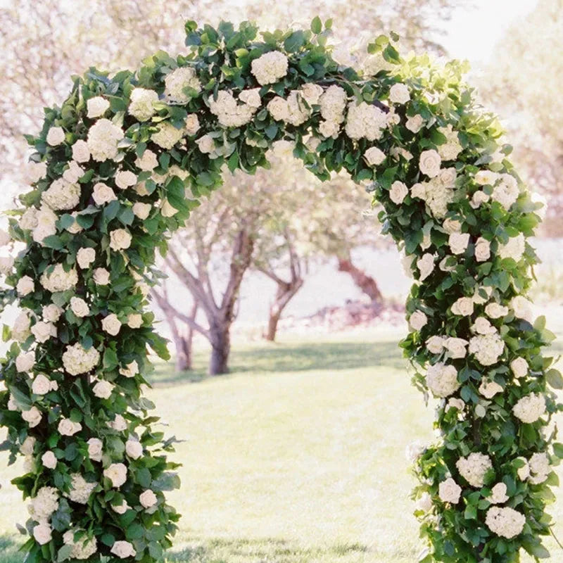 Wisteria Artificial Flower Vine Ivy Leaf Garland Silk Rose Flowers Rattan String Vine Wedding Arch Flower Home Garden Decoration