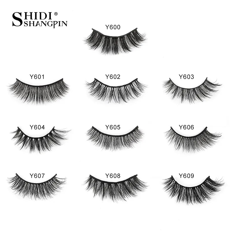 10/5 paires 3D Faux Cils de vison naturel épais longs Faux Cils dramatiques Faux Cils Extension de maquillage Faux Cils maquiagem