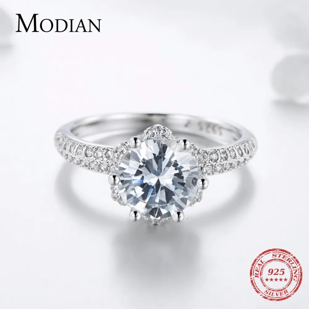 Classic Soild 925 Sterling silver Zircon Jewelry