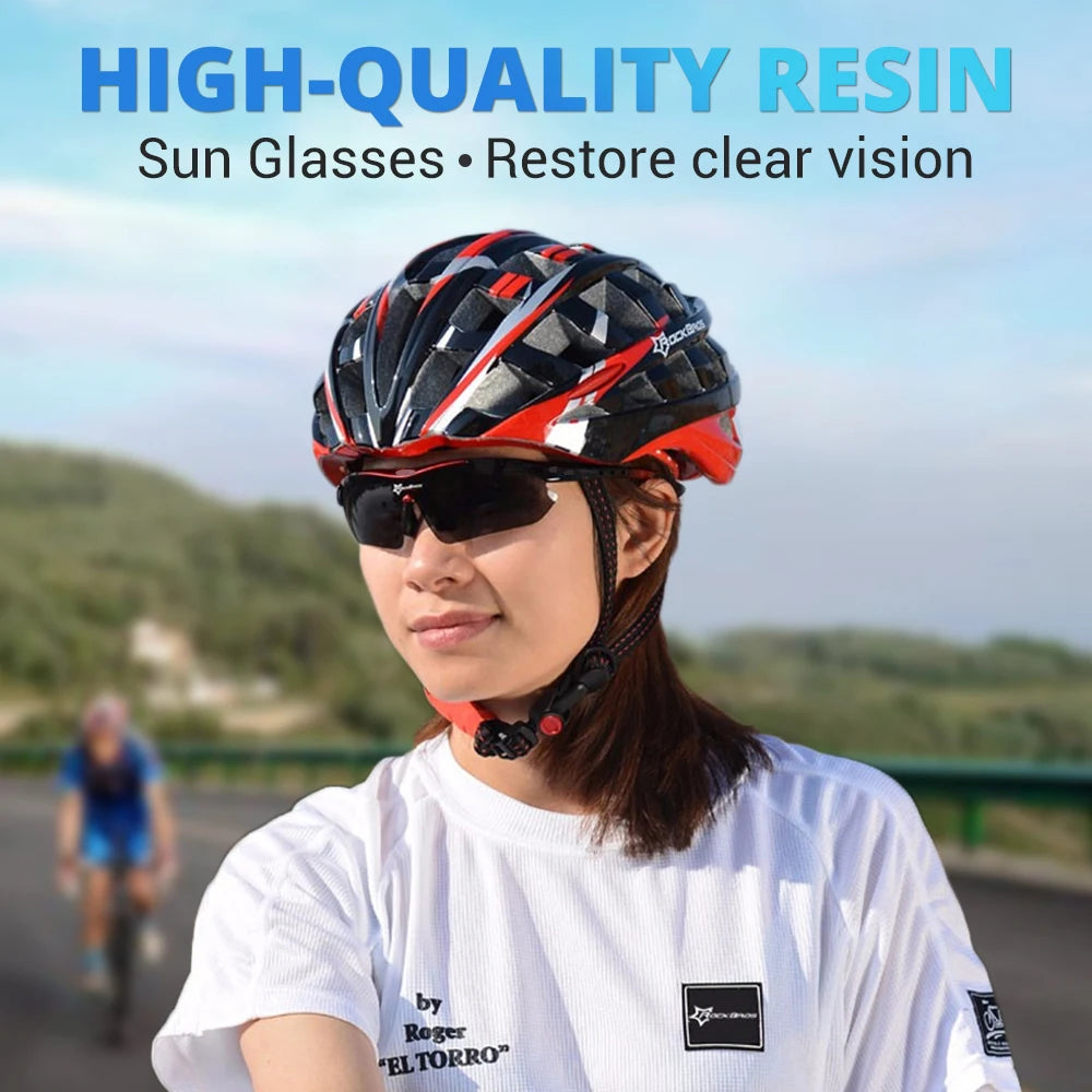 Chaud! Lunettes de cyclisme polarisées lunettes de soleil de cyclisme Sport de plein air vélo de route vtt lunettes pour hommes TR90 lunettes 5 lentilles