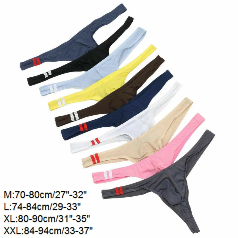 Men's Thongs G String Sexy Gay Sissy Underwear Briefs Man Jockstrap T back Underpants Penis Pouch Lingerie Breathable Panties