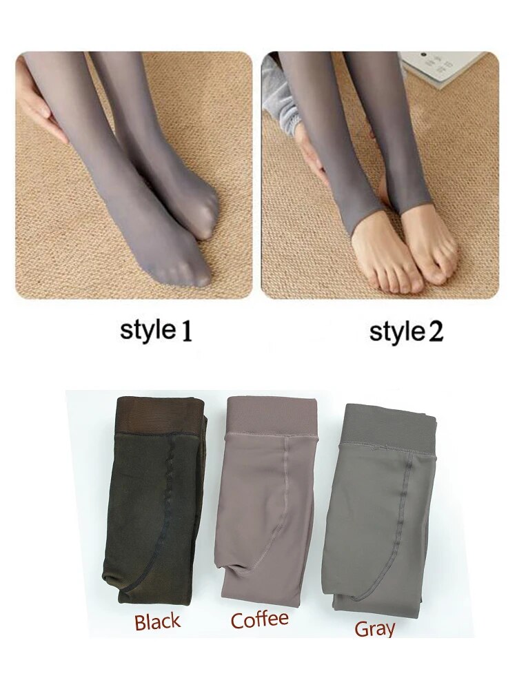 Leggings chauds d'hiver pour femmes, Slim, taille haute, pantalons épais en velours d'hiver