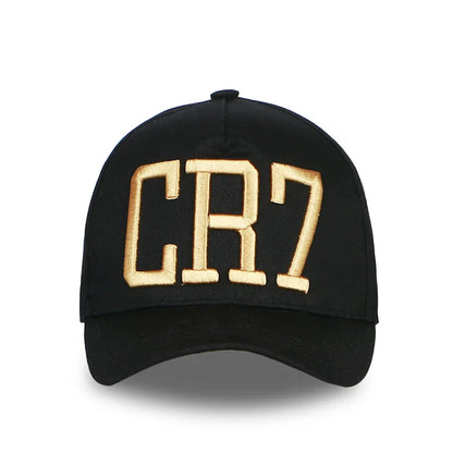 Cristiano Ronaldo CR7 basebollkeps bomull justerbar 3D broderi ben CR7 snapback hatt män kvinnor fritidssport hattar