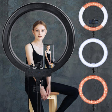 18 Inch led Ring Light Photography Lamp Selfie Ringlight Led Ring Lamp With Tripod Stand For Makeup Youtube Tiktok