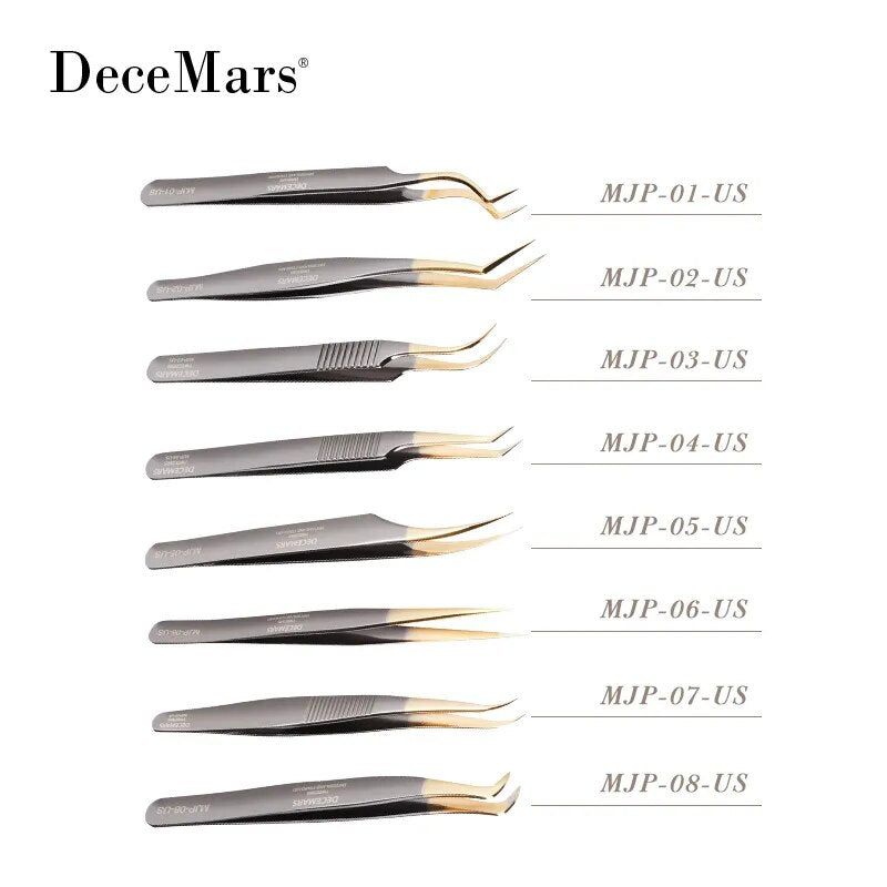 DeceMars Eyelash Extensions Tweezers For Lash Artists