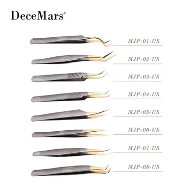 DeceMars Eyelash Extensions Tweezers For Lash Artists