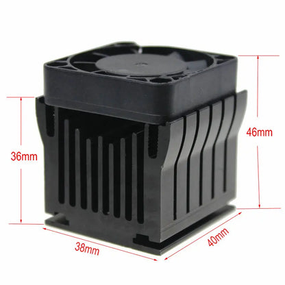 DIY Aluminium Northbridge Heatsink Cooler Motherboard Radiator w/4cm Fan For PC Computer Case South North Bridge Chipset Cooling