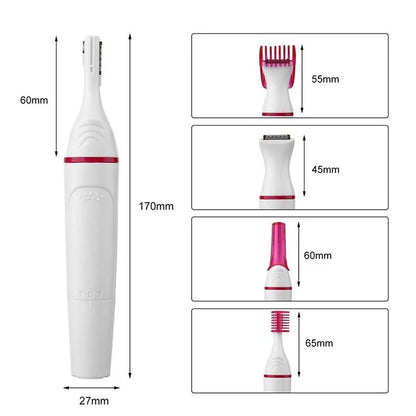 5 In 1 Women Hair Removal Women Shaver Female Shaving Machine Electric Trimmer Razor Bikini for Eyebrow Face Underarm