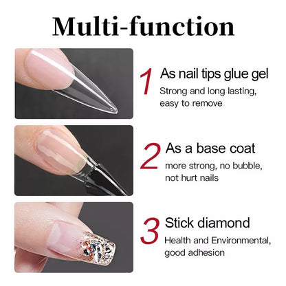 7ml Nail Glue Gel For Falses Tips Nail Art Decoration Adhesive Tool False French Tips Glue Gel Fast Extension Sticking For Nails