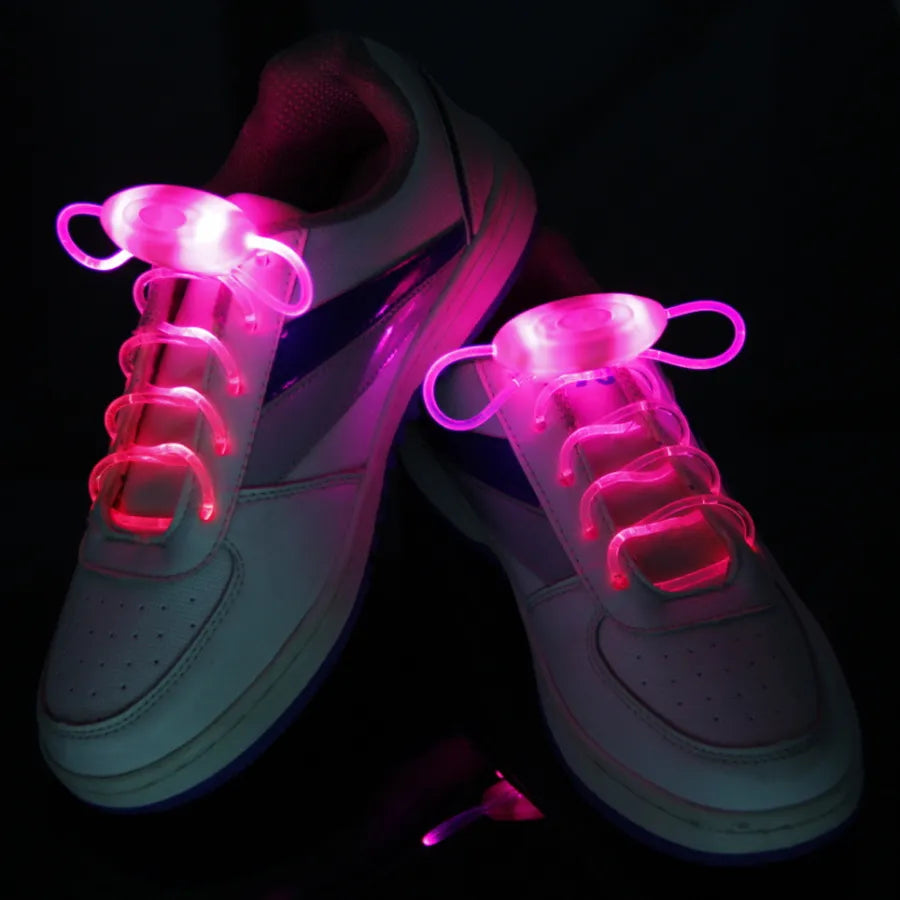 Lacets de chaussures lumineux LED colorés, chaussures Disco de fête, lacets bâton lumineux, cordes multicolores pour garçons et filles