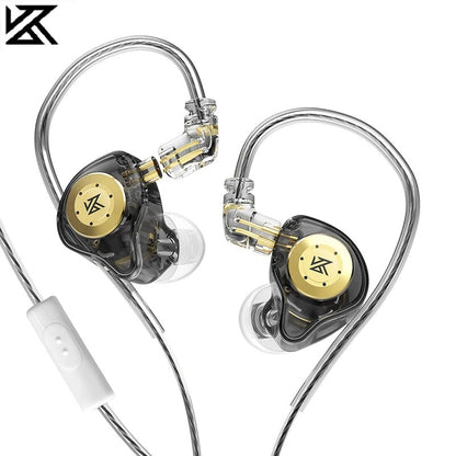 Pro Earphones Dynamic In Ear Monitor HiFi Wired Headphones Bass Stereo Game Music Earplugs Noice Cancelling Headset